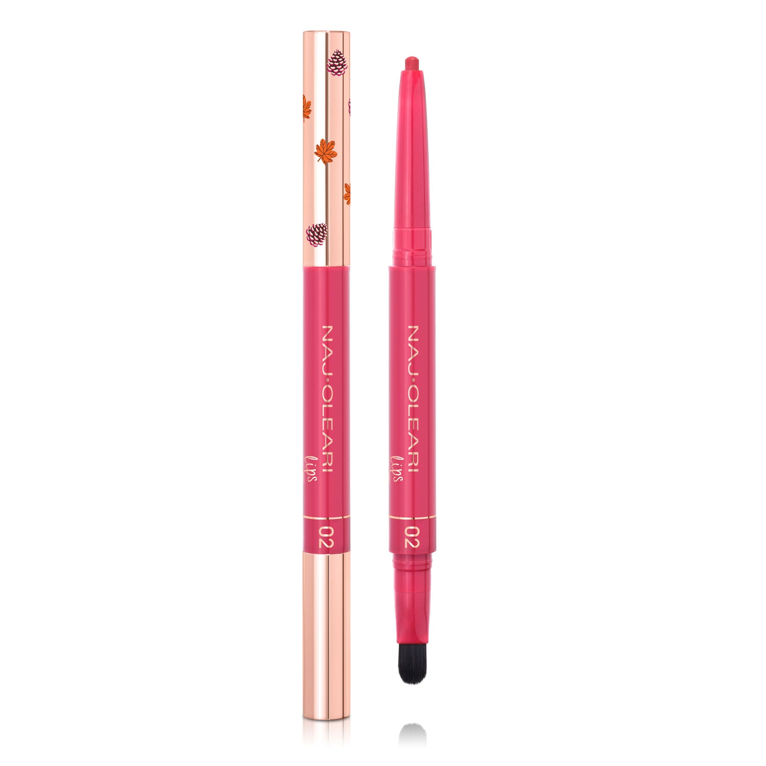 Naj Oleari Beauty - Makeup - Lasting Kiss 16h Lip Liner 02-Deep-Pink 02-Deep-Pink