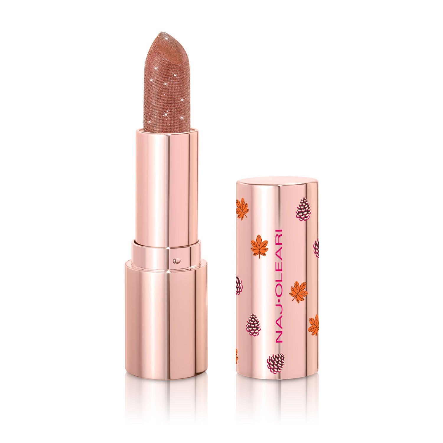 Naj Oleari Beauty - Makeup - Stardust Glitter Lipstick 01-Sparkling-Nude 01-Sparkling-Nude