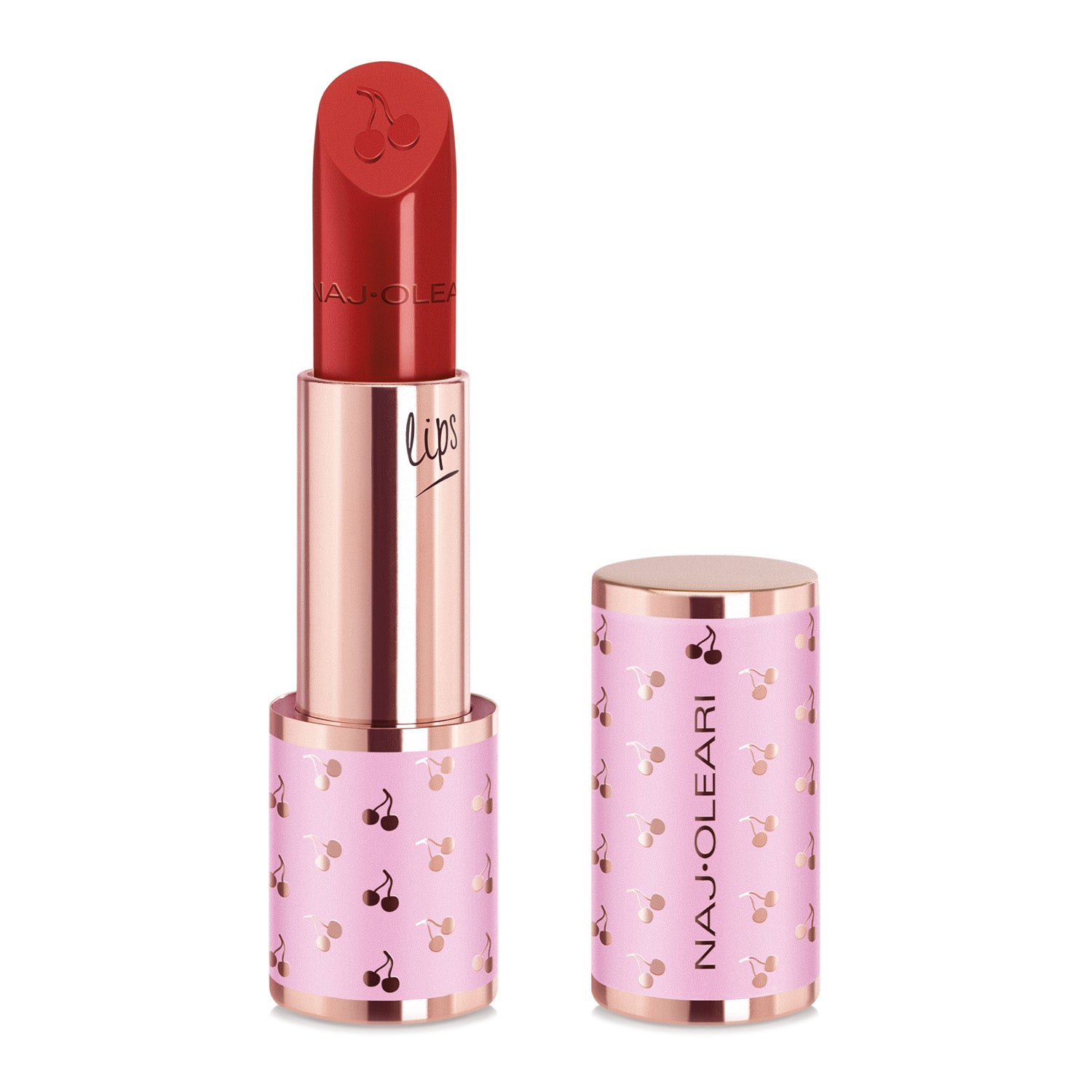 Naj Oleari Beauty - Makeup - Creamy Delight Lipstick 14-Cherry-Red 14-Rosso-Ciliegia