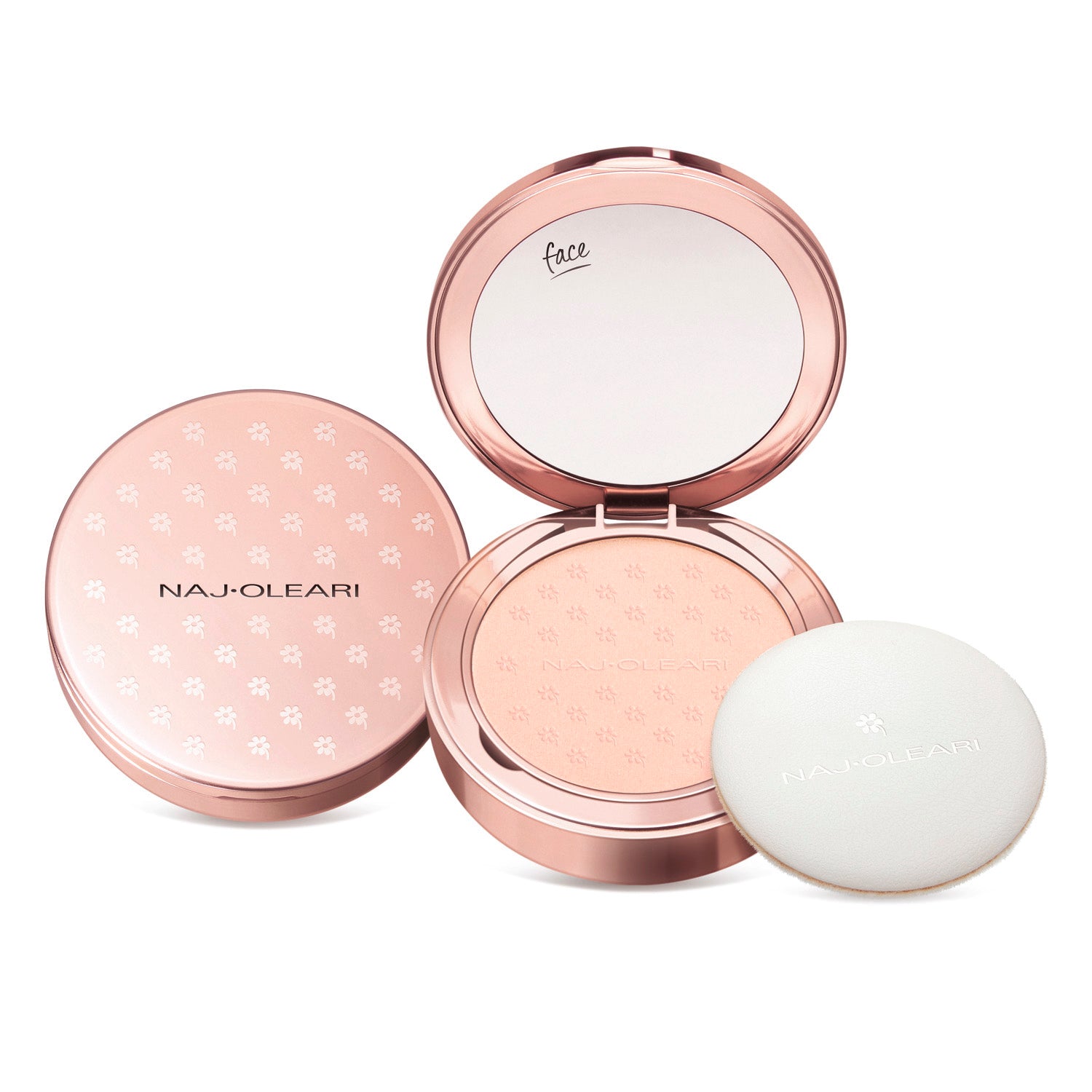 Naj Oleari Beauty - Makeup - Skin Caress Pressed Powder 00-Sand-Rose 00-Rosa-Sabbia