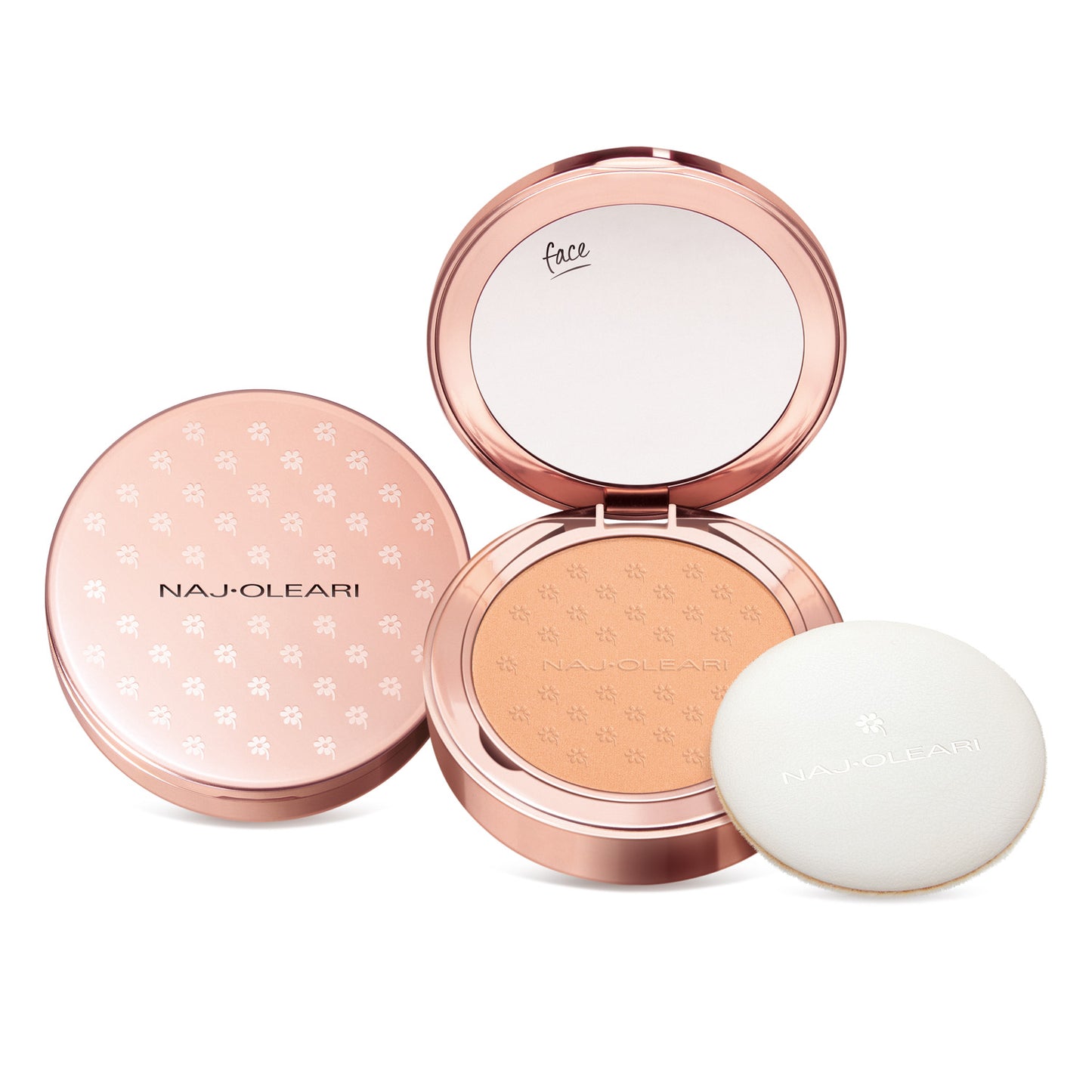 Naj Oleari Beauty - Makeup - Skin Caress Pressed Powder 02-Peach-Pink 02-Rosa-Pesca