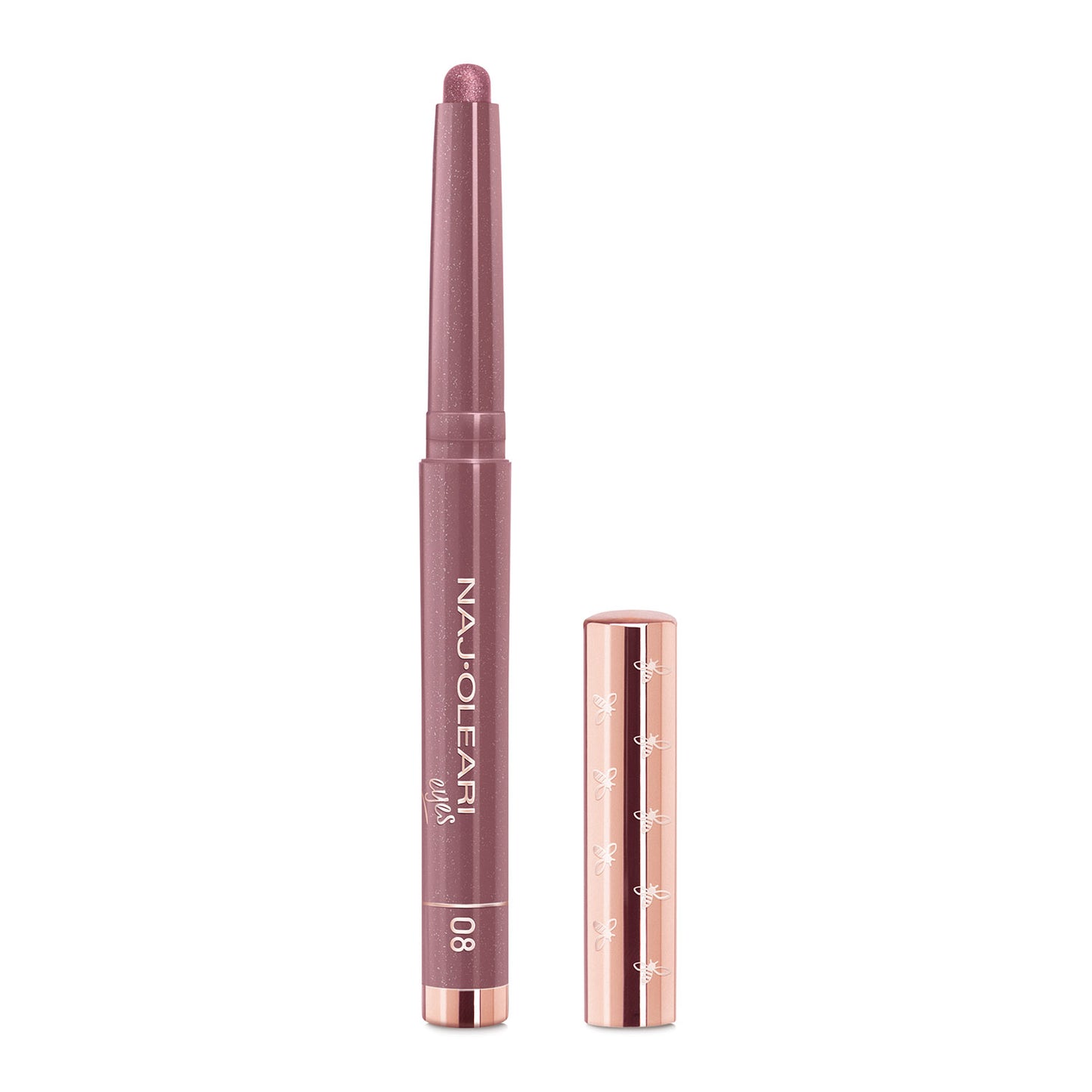 Naj Oleari Beauty - Makeup - Absolute Stay Eyeshadow 08-Pearly-Burgundy 08-Borgogna-Perlato