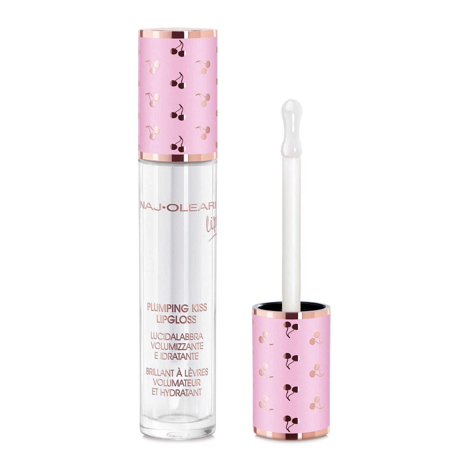 Naj Oleari Beauty - Makeup - Plumping Kiss Lipgloss 01-Crystal 01-Cristallo