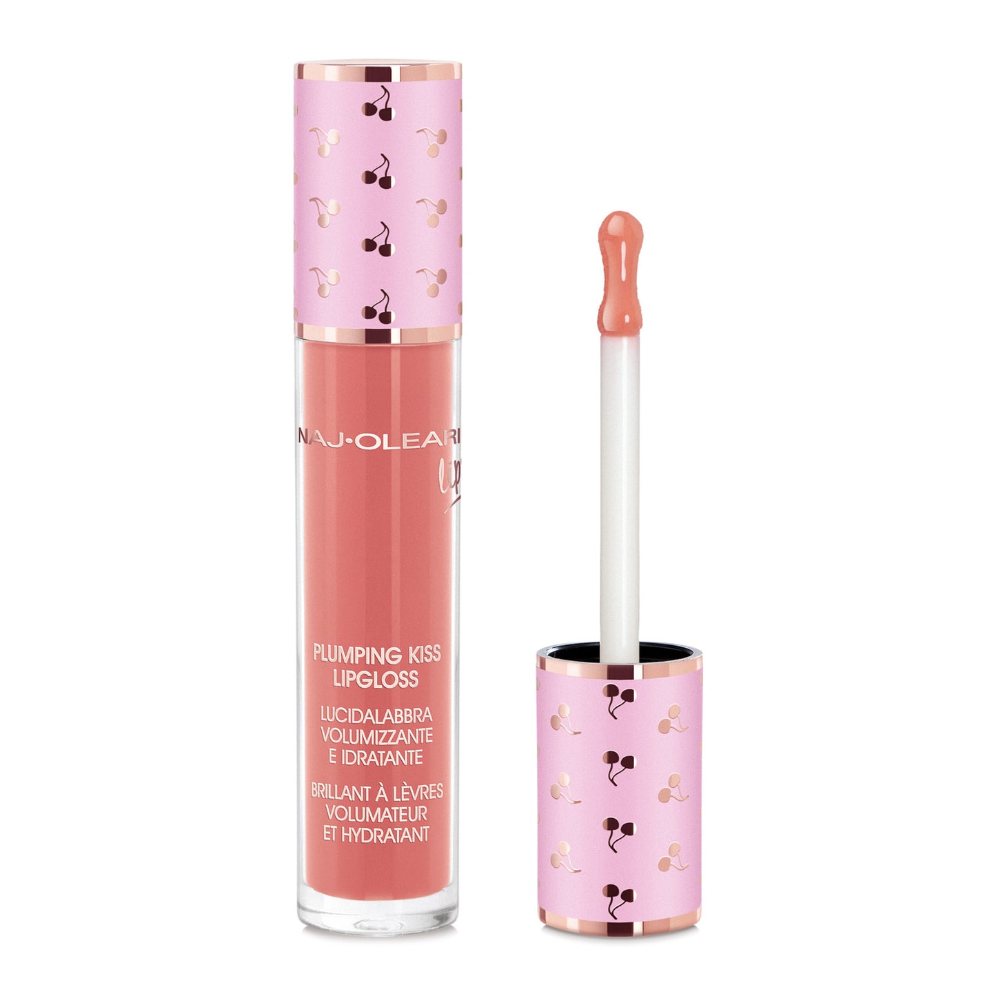 Naj Oleari Beauty - Makeup - Plumping Kiss Lipgloss 04-Natural-Pink 04-Rosa-Naturale