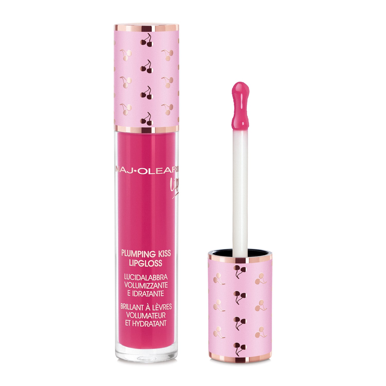 Naj Oleari Beauty - Makeup - Plumping Kiss Lipgloss 08-Pearly-Cyclamen-Pink 08-Rosa-Ciclamino-Perlato