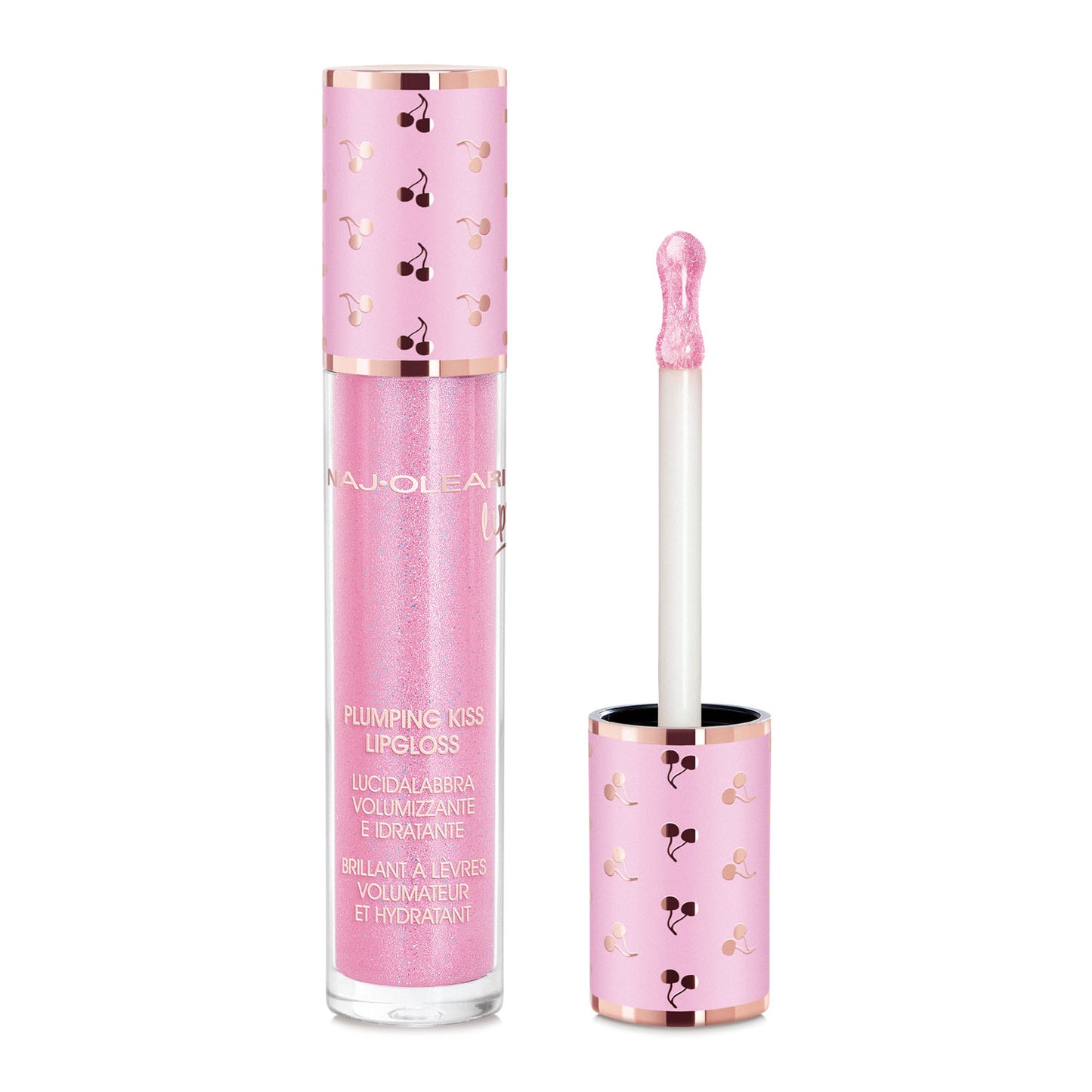 Naj Oleari Beauty - Makeup - Plumping Kiss Lipgloss 11-Holographic-Pink 11-Rosa-Olografico